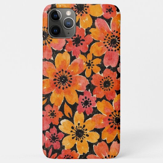 Leuke kleurrijke Delicate Waterverf Flowers Case-Mate iPhone Case (Achterkant)