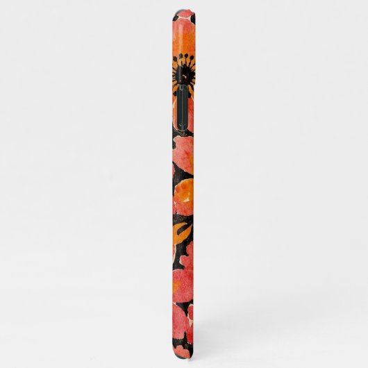 Leuke kleurrijke Delicate Waterverf Flowers iPhone Hoesje (Rechterkant)