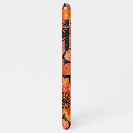 Leuke kleurrijke Delicate Waterverf Flowers iPhone Hoesje (Linkerkant)