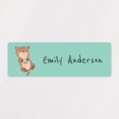 Leuke Kleurrijke Dieren School Kinderopvang Labels (Design 2)