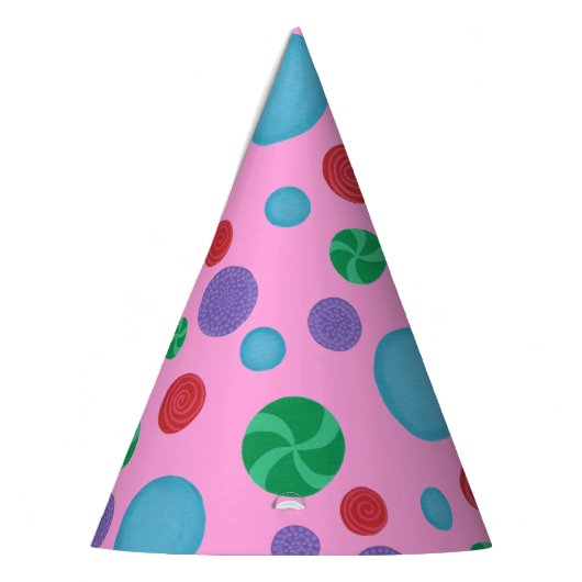 Leuke Kleurrijke Dimensionale Polka Dots Party Pet Feesthoedjes (Links)