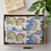 Leuke kleurrijke dinosaurus thema dino-mite tissuepapier (Geschenk)