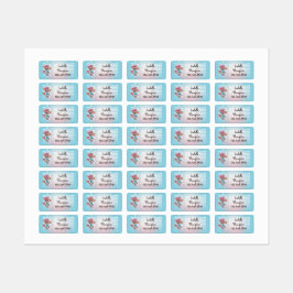 Leuke kleurrijke franchise passieve school geest labels