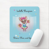 Leuke kleurrijke franchise passieve school geest muismat (Met muis)