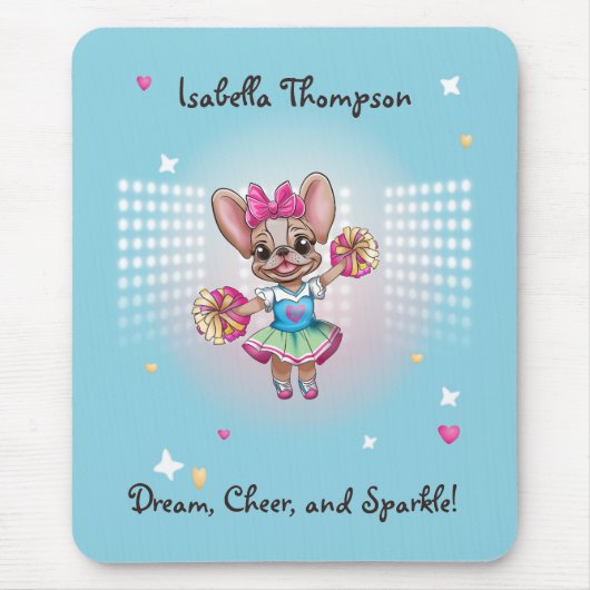 Leuke kleurrijke franchise passieve school geest muismat (Voorkant)