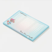 Leuke kleurrijke franchise passieve school geest post-it® notes (Schuin)