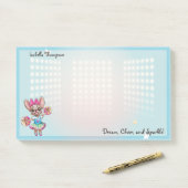 Leuke kleurrijke franchise passieve school geest post-it® notes (Op bureau)