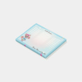 Leuke kleurrijke franchise passieve school geest post-it® notes (Schuin)
