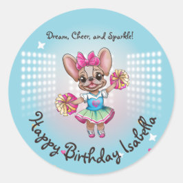 Leuke kleurrijke franchise passieve school geest ronde sticker