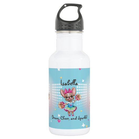 Leuke kleurrijke franchise passieve school geest waterfles  (Voorkant)