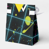 Leuke Kleurrijke Funky Koele 80's Verjaardagsfeest Bedankdoosjes (Achterkant)