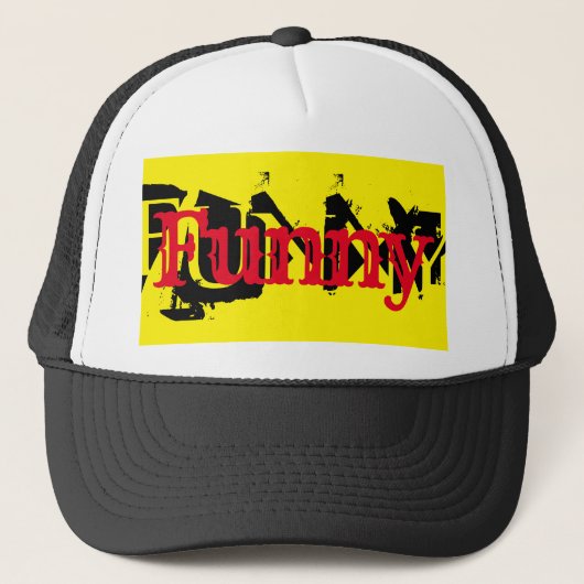 leuke kleurrijke FUNNY-typografie | Trucker Pet (Voorkant)