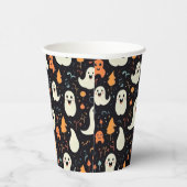 Leuke kleurrijke geesten Halloween Papieren Bekers (Rechts)