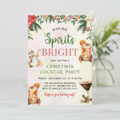 Leuke kleurrijke geesten maken Bright Christmas Pa Kaart (Staand voorkant)