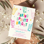 Leuke kleurrijke geesten maken Bright Christmas Pa Kaart