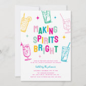 Leuke kleurrijke geesten maken Bright Christmas Pa Kaart (Voorkant)