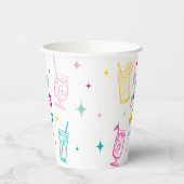 Leuke kleurrijke geesten maken 'Bright' Kerstmis Papieren Bekers (Links)