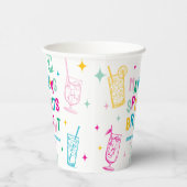 Leuke kleurrijke geesten maken 'Bright' Kerstmis Papieren Bekers (Rechts)