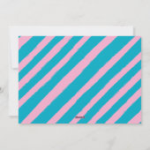 Leuke kleurrijke geesten maken Heldere Kerstfoto Feestdagenkaart (Achterkant)