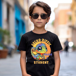Leuke kleurrijke gekko school jaarnaam gekko-rific t-shirt