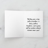 Leuke kleurrijke gelukkige verjaardag kaart (Binnen)