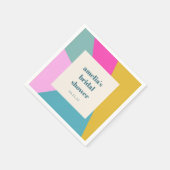 Leuke Kleurrijke Geometrische Unieke Op Maat Gemaa Servet (Hoek)