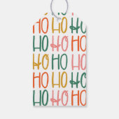 Leuke kleurrijke gepersonaliseerde kerstvakantie cadeaulabel (Achterkant)