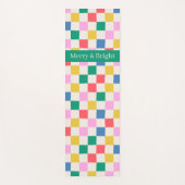 Leuke kleurrijke geruit vrolijk en helder yogamat (Voorkant)