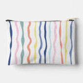 Leuke kleurrijke geschilderde strepen rits potlood etui (Achterkant)