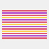 Leuke Kleurrijke Gestreepte Patroon Wrapping Papie Inpakpapier Vel (Voorkant 2)