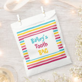 Leuke kleurrijke gestreepte Snoepjes tandenzak voo Bedankzakje (Geknipt)
