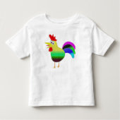 Leuke kleurrijke haan grappig t-shirt cadeau idee (Voorkant)