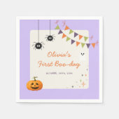 Leuke Kleurrijke Halloween Verjaardag Servetten (Voorkant)