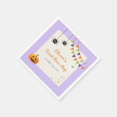 Leuke Kleurrijke Halloween Verjaardag Servetten (Hoek)