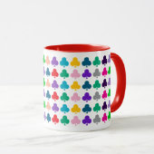 Leuke, kleurrijke harmonieuze Kaarten Clubs Suit P Mok (Voorkant rechts)