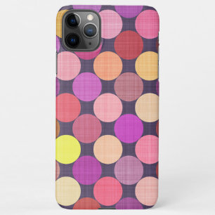 Leuke kleurrijke hedendaagse Polka Dots Art Patter iPhone 11Pro Max Hoesje
