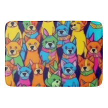 Leuke kleurrijke honden gelukkige honden