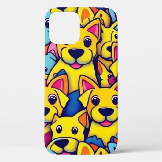 Leuke kleurrijke honden gelukkige honden Case-Mate iPhone case (Achterkant)