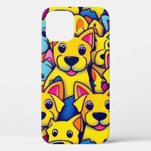 Leuke kleurrijke honden gelukkige honden Case-Mate iPhone case