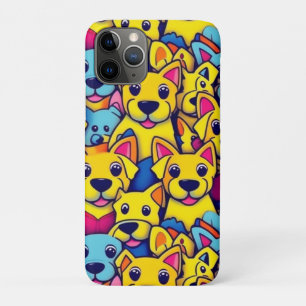 Leuke kleurrijke honden gelukkige honden Case-Mate iPhone case