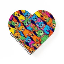 Leuke kleurrijke honden gelukkige honden