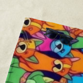 Leuke kleurrijke honden gelukkige honden strandlaken (In situ)