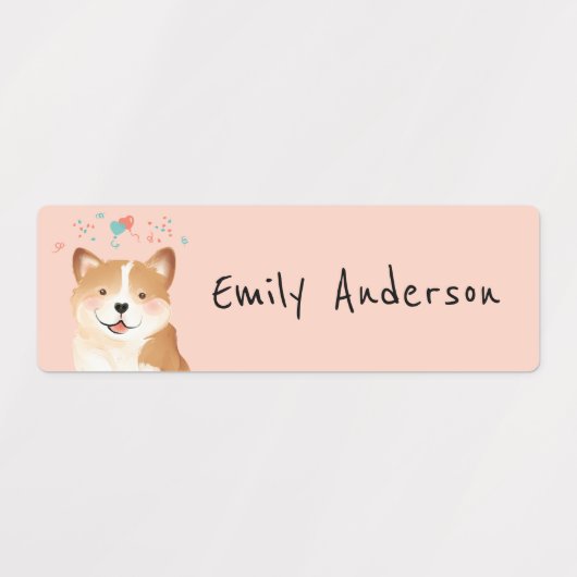 Leuke Kleurrijke Huisdier Honden Puppy School Kind Labels (Design 1)