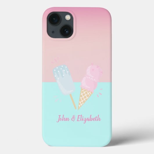 Leuke Kleurrijke IJshoorntjes Liefde Case-Mate iPhone Case (Achterkant)