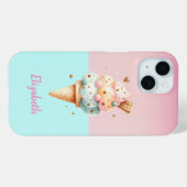Leuke Kleurrijke IJshoorntjes Liefde Case-Mate iPhone Case (Achterkant (horizontaal))