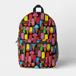 Leuke kleurrijke Ijsjes Schooltas Bedrukte Rugzak