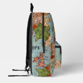 Leuke kleurrijke  kaart van Europa Bedrukte Rugzak (Links)