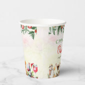 Leuke kleurrijke kerstcocktail party papieren bekers (Rechts)