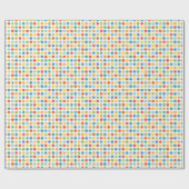 Leuke kleurrijke Kinder Polka Dot Pattern Modern Cadeaupapier (Vlak)