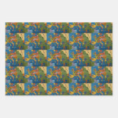 Leuke kleurrijke kinder wereldkaart inpakpapier vel (Voorkant 3)